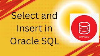 Select and Insert in Oracle SQL
