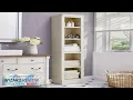 JAHRSTIM 5-Shelf Narrow Bookcase 72 in Tall Skinny Bookshelf Small Bookshelf Floor Review
