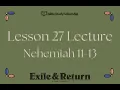 Lesson 27 Lecture