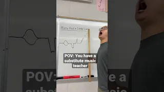 Substitute Music Teacher School Music Singer 