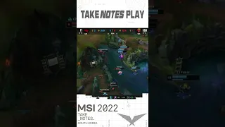 "T1 sniffing the scent of prey!" | TAKE NOTES PLAY | 2022 MSI