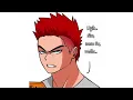 Teka Todoroki brigando com o Enji seu filho