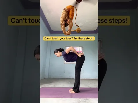 Can't touch your toes? Try this step-by-step Forward Fold! 🧘‍♂️✨ #yoga #flexibility #mobility #gym