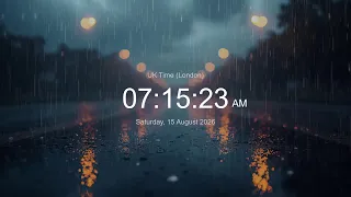 LIVE Clock Current Time in GMT UK Rain Sounds What Time Is It Now
