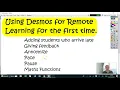 Using Desmos for Remote Learning for the first time