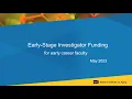 NIA Early Stage Investigator Funding