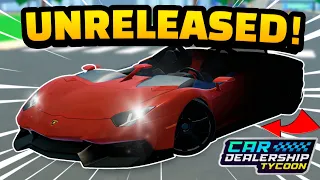 4 New UNRELEASED Cars GOT LEAKED In Car dealership tycoon Mird CDT