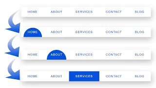 Animated Navigation Menu Using Pure CSS Clip-path