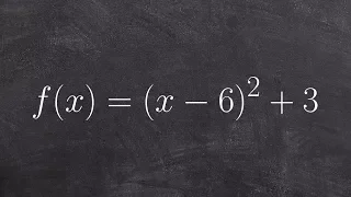 How to find the vertex of a parabola in vertex form