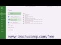 Project 2016 Tutorial Opening Projects Microsoft Training