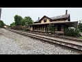 Fast MBTA GP40MC 1115 Goes Through Kings Street on Fitchburg line