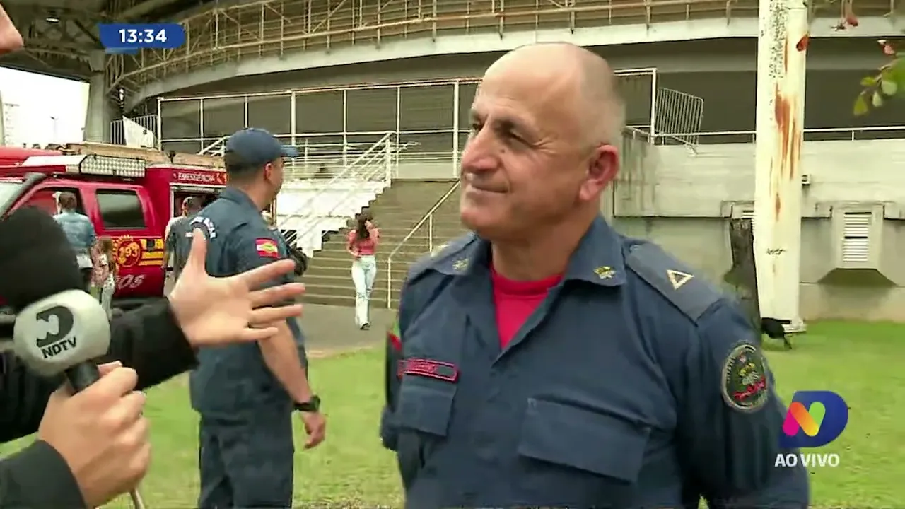 Blumenau: o 3º Batalhão de Bombeiros Militar promove evento para crianças no Parque Ramiro
