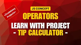 Modern Tip Calculator Using HTML CSS JavaScript Beginner Web Dev Project JS Operators