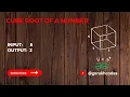 Cube root of a number GeeksforGeeks Problem Solving Solution Gorakh Codes