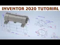Inventor 2020 Tutorial 3D Modeling Basic Beginners form file AutoCAD DWG CADCAM TUTORIAL