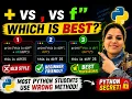 Python Interview Trick Difference Between and f Strings