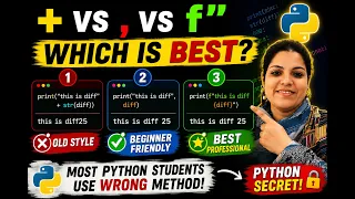 Python Interview Trick Difference Between and f Strings