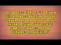 Error To run a ssis package outside of sql server data tools you must install send successful