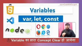 Javascript Variables Complete Explanation let const var Naming Rule JS Tutorial Hindi