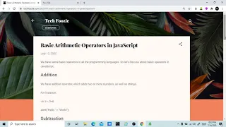 Basic arithmetic operators in JavaScript