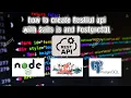 How to build RESTful API with Sails Node JS PostgreSQL