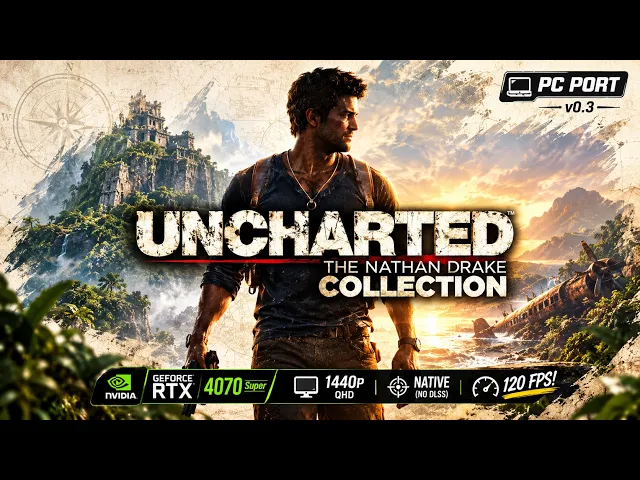 Uncharted The Nathan Drake Collection PC Port | RTX 4070 Super - 1440p - Native - 120 FPS!