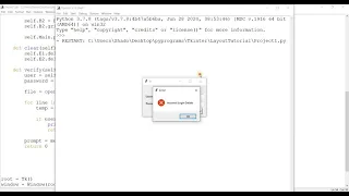 Making a Login Page in Tkinter Part