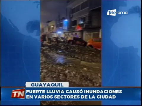 Fuerte lluvia causó inundaciones en varios sectores de la ciudad