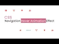 Navigation Menu Hover CSS Animation Effect csPoint web designing tutorials