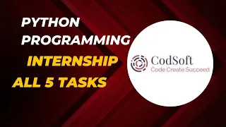 Codsoft internship All Python Programmming Tasks Python programming internship Thewk