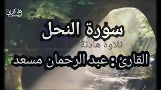 مقطع من سورة النحل القارئ عبد الرحمان مسعد 4 أربع دقائق تلاوة هادئة 