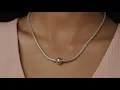 Pandora Jewelry Moments Snake Chain Charm Sterling Silver Necklace