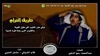  شيلة      طريق الغرام   كلمات عبدالمجيد ربيع آداء فلاح الشيباني ومشعل العتيبي   سهم سليم    دندنها