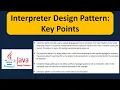 Interpreter Design Pattern Key Points