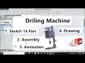 TUTORIAL SOLIDWORKS 3D MANUAL DRILLING MACHINE