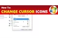 How To Change Cursor Icons to Custom Images
