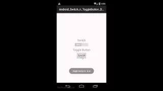 Android Switch and ToggleButton