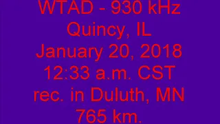 WTAD 930 Quincy IL 2018 01 20 12 33 32 AM CST