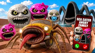 CAR EATER & Other Monster vs Moon's Family in Garry's Mod