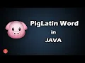 PigLatin in JAVA BluejCode