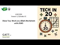 Show Your Work on a Math Worksheet with JAWS