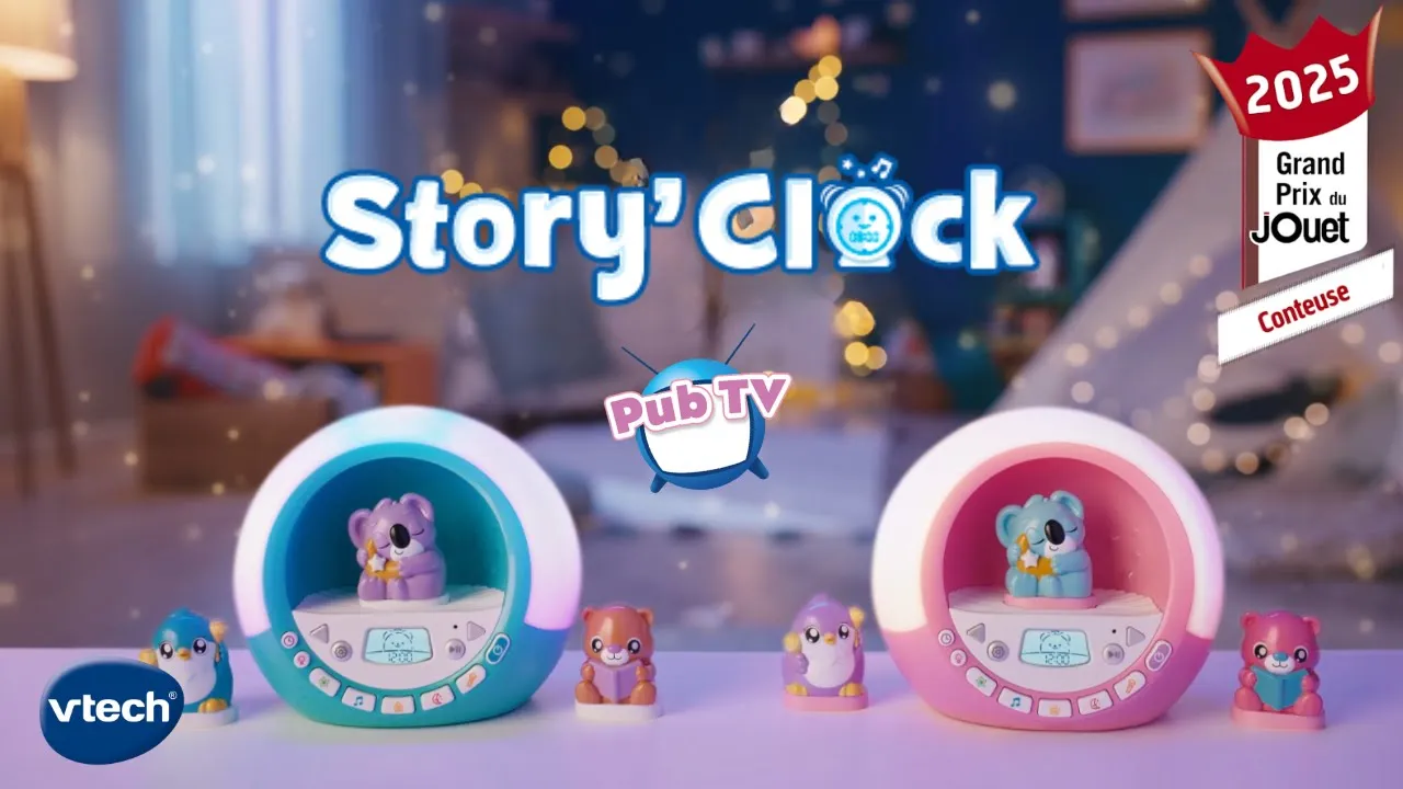 VTechJouets — VTech Story Clock - Histoires, Chansons, Berceuses (YouTube video ad)