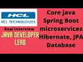 HCL java developer lead interview questions and answers HCL interview 2022 pattern