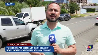 BR-116 no Planalto Norte recebe novos radares para aumentar a segurança viária