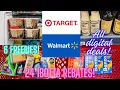 All digital Target and Walmart haul 6 freebies 24 IBOTTA rebates