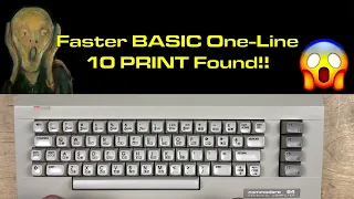 Fastest C64 10 PRINT one-line With New Benchmark BASIC
