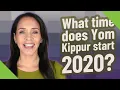 What time does Yom Kippur start 2020