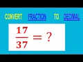 CONVERT FRACTION TO DECIMAL