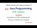 Java Installation and Execution in Marathi