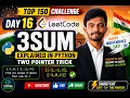 Day 16 3Sum Explained in Python LeetCode Top 150 Two Pointer Trick